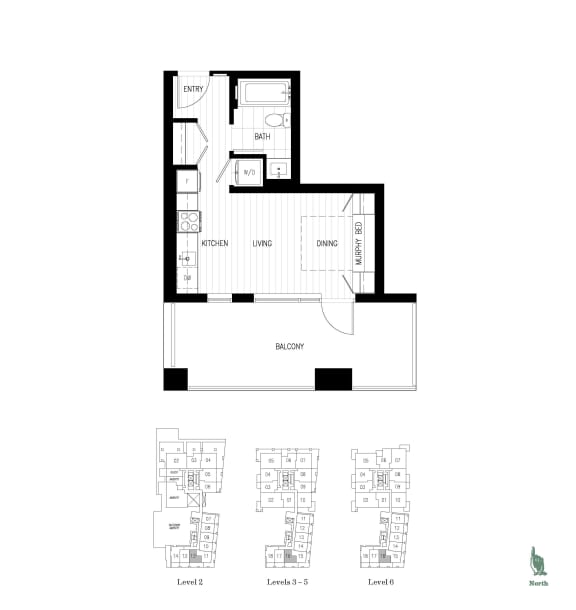 Floor Plans of Hudson House in Victoria, BC